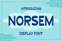 Norsem - Rounded Display Font