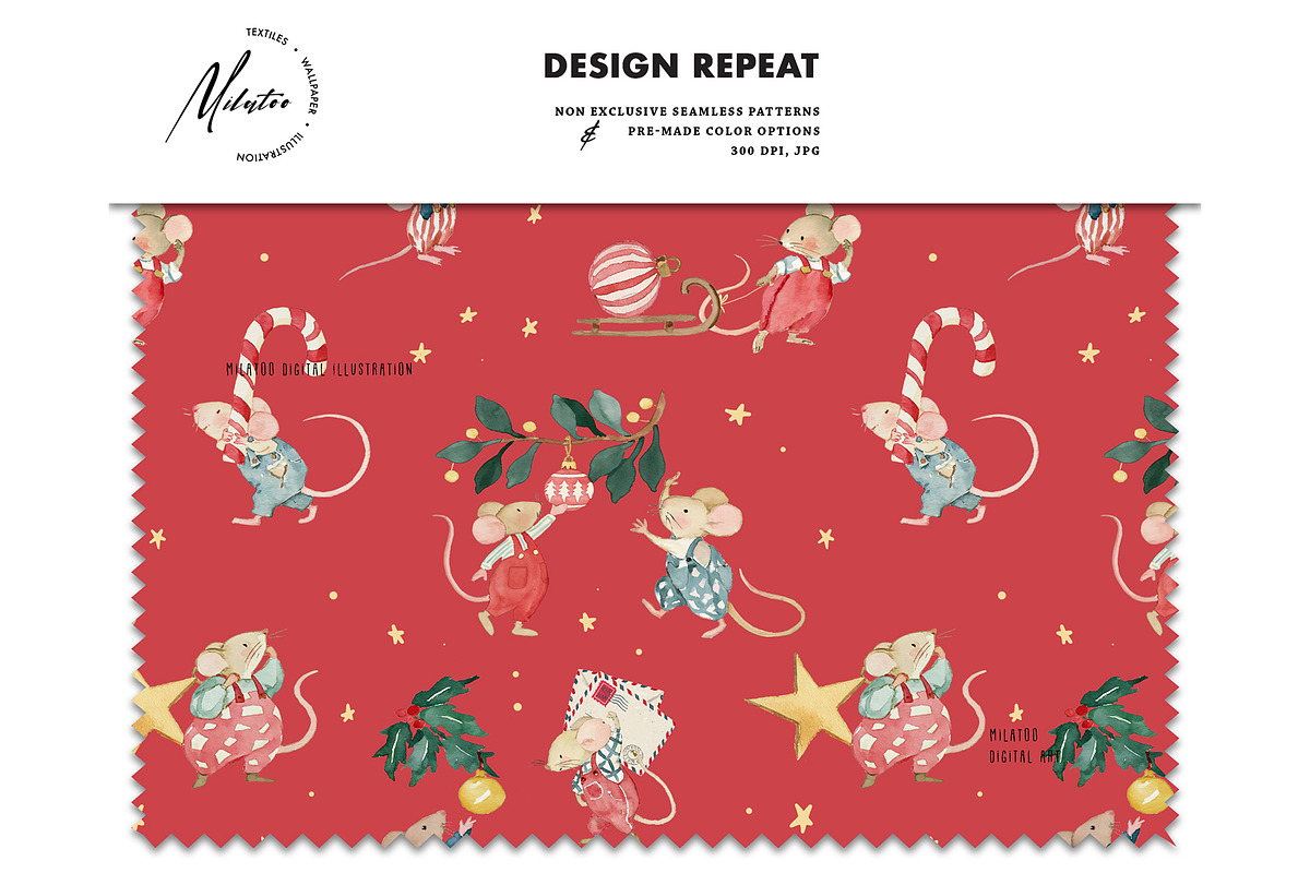Winter Wonderland Christmas pattern, a Pattern Graphic by Milatoo (Photo 2 of 3)