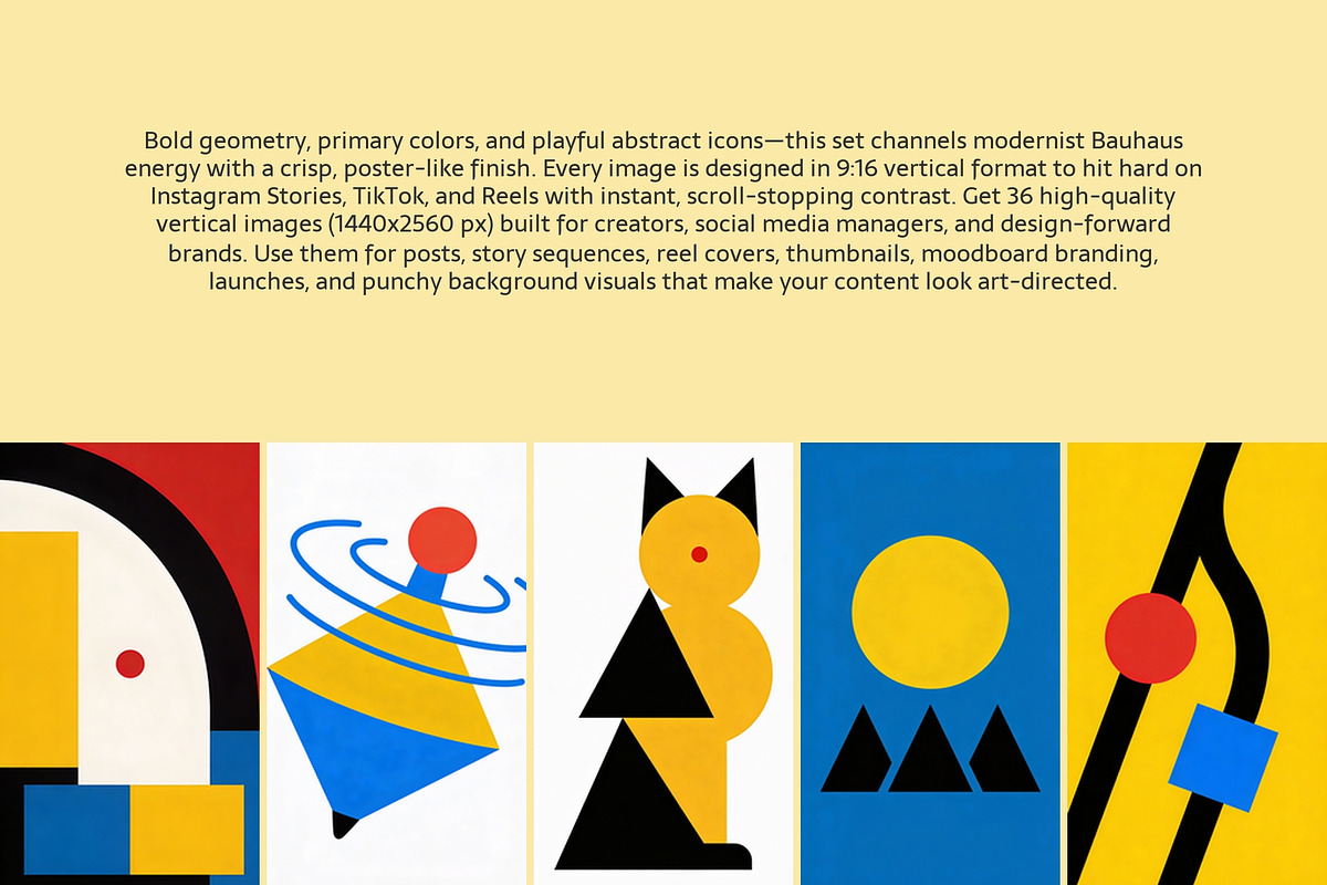 Bauhaus Pop, a Background Graphic by AI Petr Creative Agency (Photo 2 of 7)