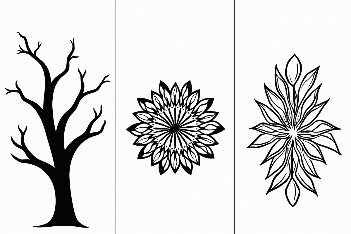 Decorative Tree Floral Nature Tile, a Decorative Illustration by Artivon (Photo 4 of 23)