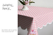 Square Scalloped Tablecloths, a Household Mockup by mock-ups (Thumbnail 5 of 9)