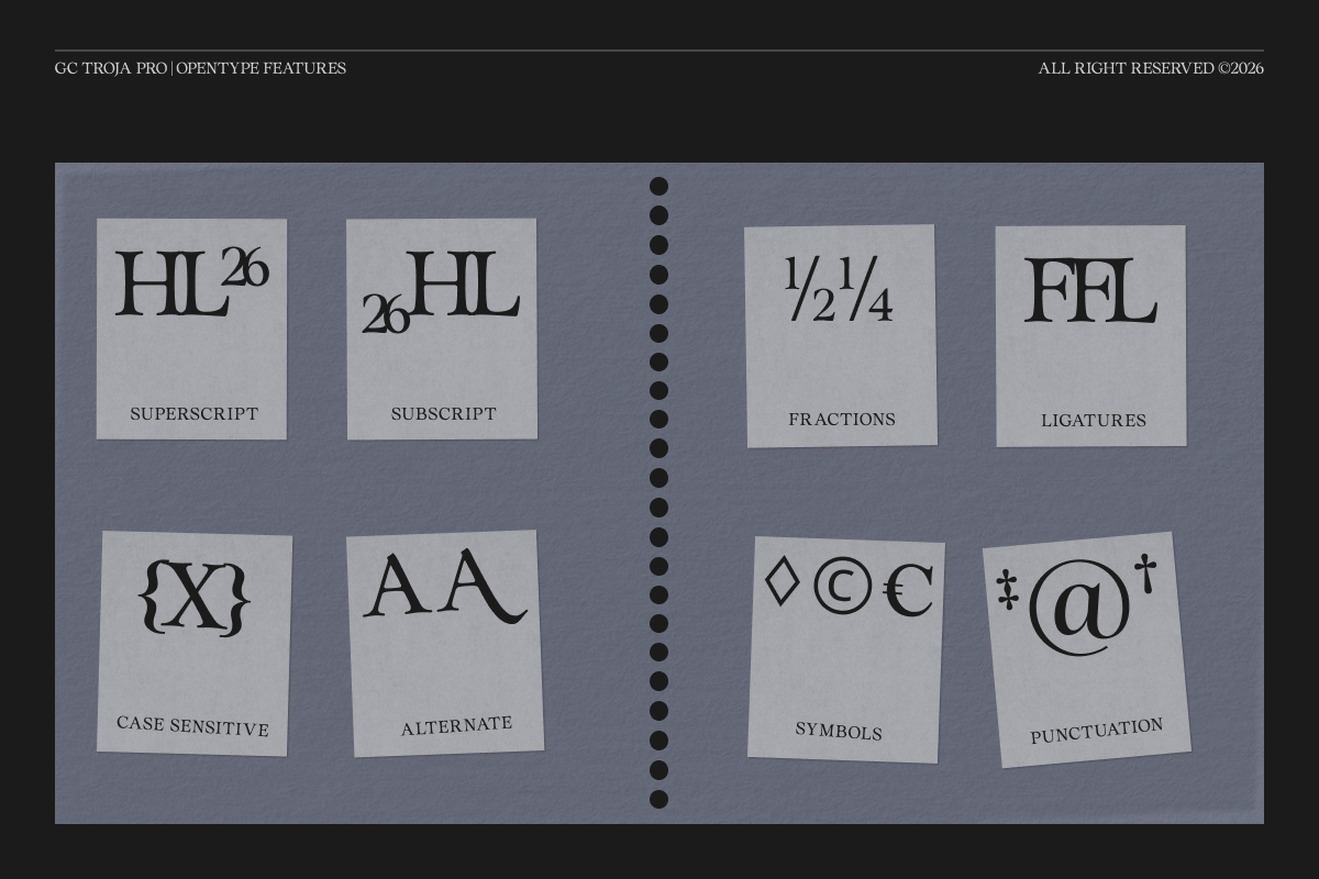 GC Troja Pro - Classic Retro Serif, a Serif Font by Glyphonic (Photo 10 of 15)