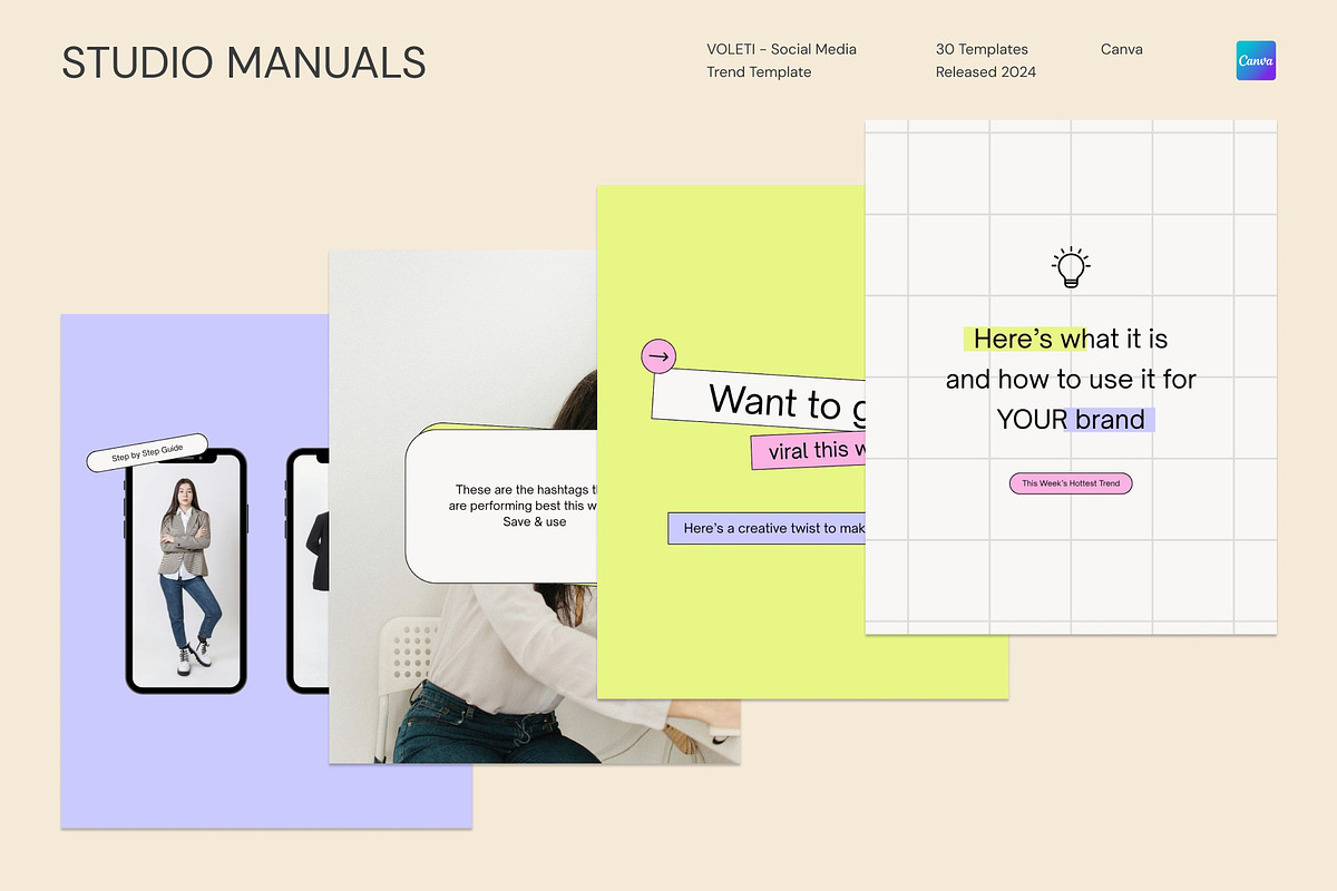 VOLETI - Social Media Trend Template, a Social Media Template by Studio Manuals (Photo 2 of 8)