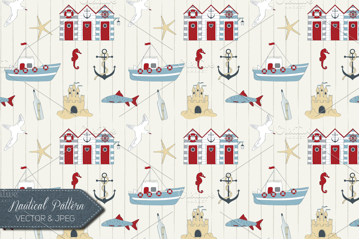 Nautical Collection, a Background Graphic by Alina Tsesarskaya (Photo 3 of 4)