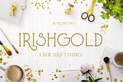 Irish Gold, a Serif Font by Heroglyphs Studio (Thumbnail 1 of 5)