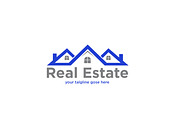 Real Estate & Roofing logo, a Branding & Logo Template by ND Creative (Thumbnail 2 of 3)