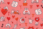 Valentine's Day Sphinx Hairless Cats, an Animal Illustration by GooseFrol (Thumbnail 6 of 12)