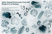 Watercolor & Ink Procreate Brushes, a Brush Add-On by BrushArchive (Thumbnail 7 of 16)