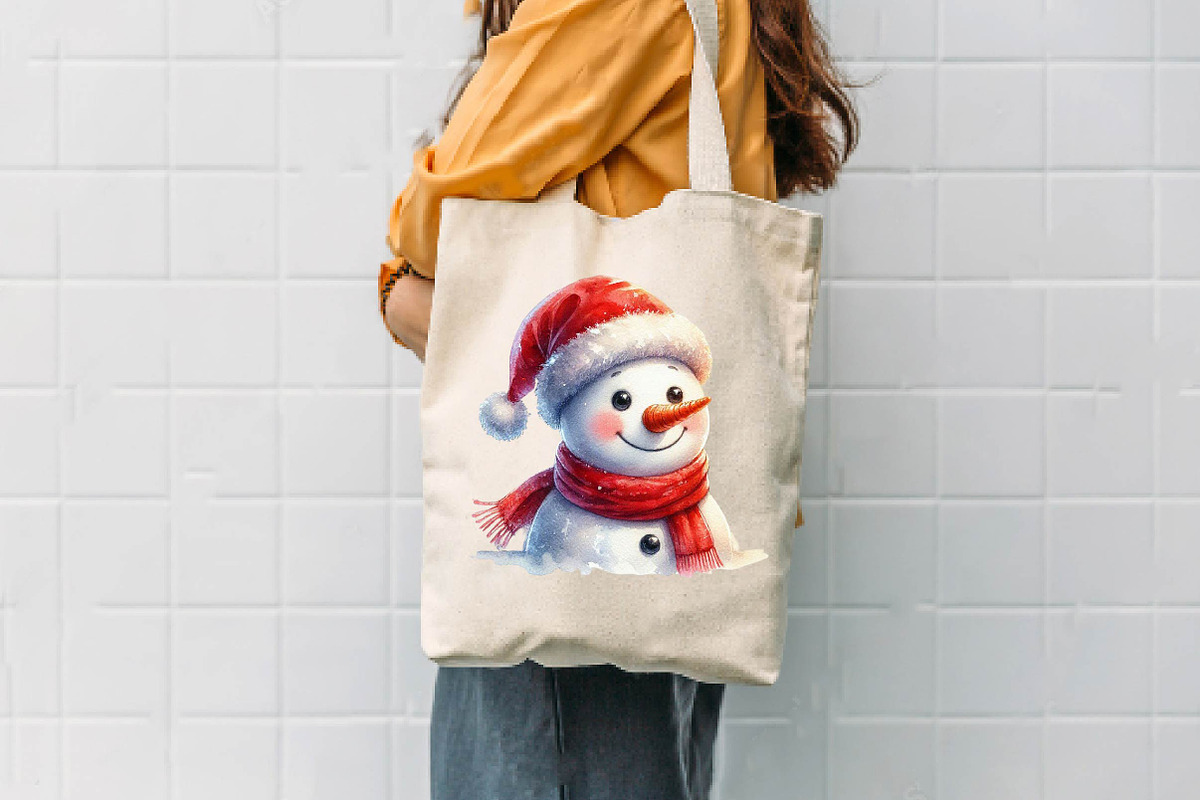 Christmas Snowman PNG, a Seasonal Illustration by CreationArt (Photo 7 of 7)
