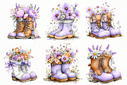 Whimsical Spring boots Clipart, an Illustration by Designworld (Thumbnail 5 of 8)