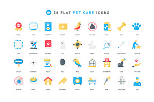 Pet care veterinary support icons, an Object Illustration by Lemberg Vector