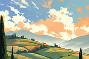 36 Italy-Themed Illustrations, a Background Graphic by h.utomo (Thumbnail 16 of 36)