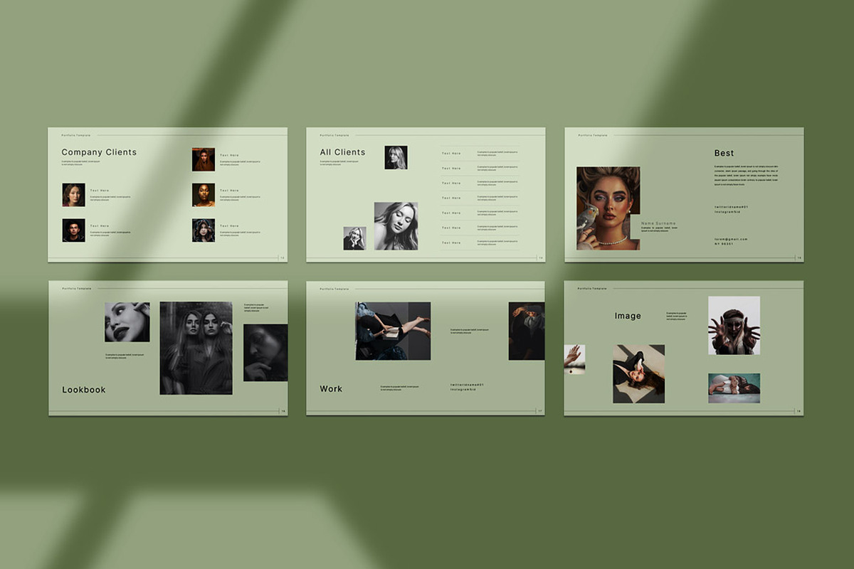 Portfolio Presentation Template preview 4