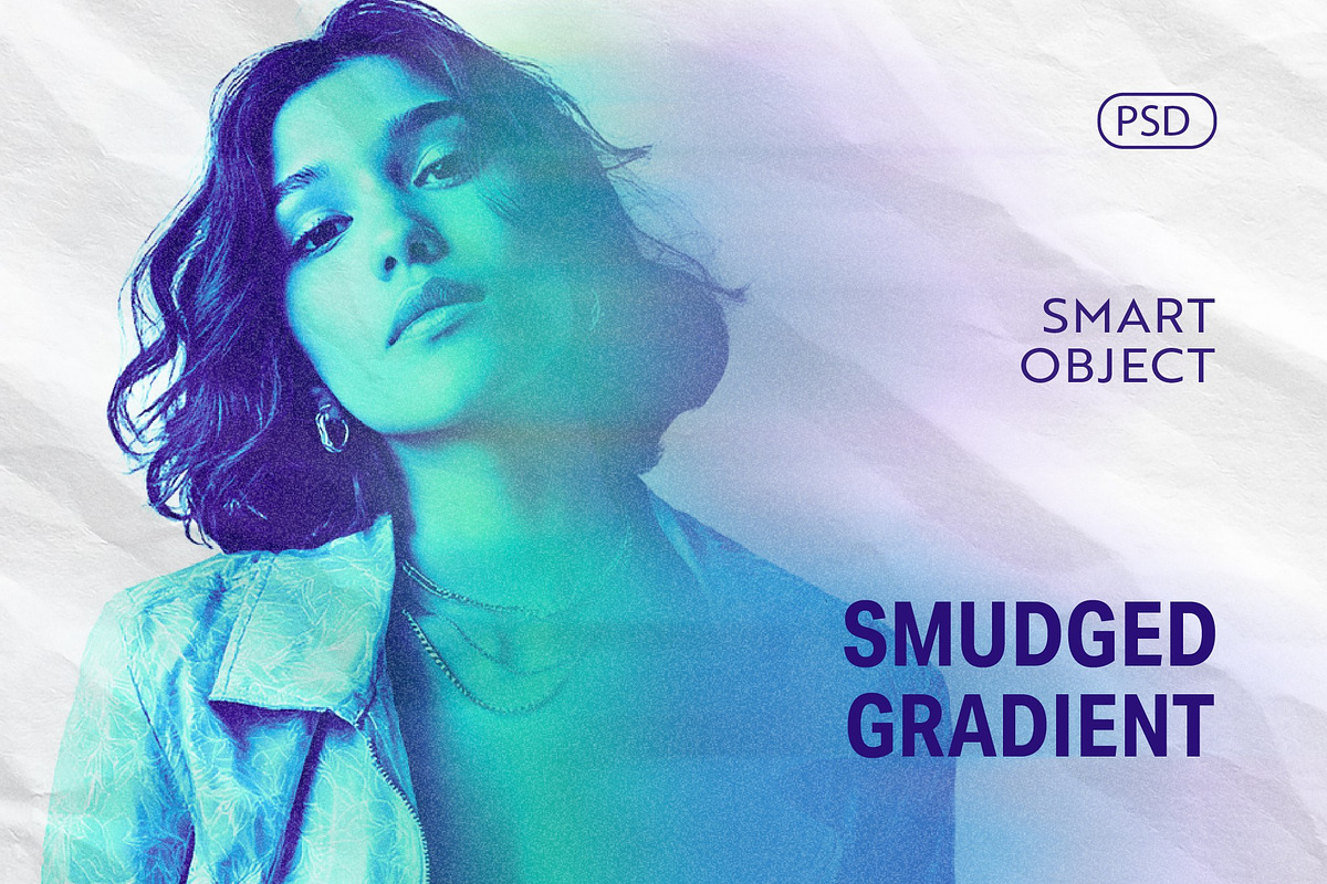 Smudged Gradient Effect Mockup, a Layer Style Add-On by studiogstock (Photo 1 of 3)