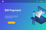 Isometric landing page template, a Templates & Theme by Genestro Shop (Thumbnail 2 of 5)