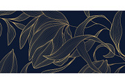 Flowers and Leaves Line Luxury Art, a Pattern Graphic by Marylia (Thumbnail 10 of 27)