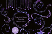 Galactic Purple Stars Clipart Set, a Texture Illustration by ClipartBrat Graphics (Thumbnail 4 of 4)