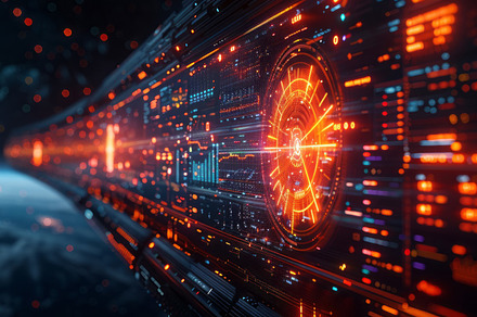 Futuristic Spaceship in Orbit, a Background Photo by ImageMir