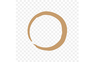 Coffee cup stain ring. Vector, an Object Illustration by GraphiShop