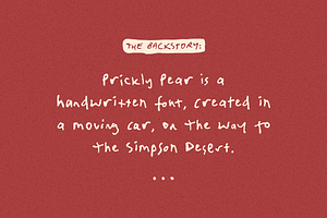 Prickly Pear Desert Handwriting Font