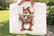 Whimsical Funny Summer Squirrel Clip, an Animal Illustration by SVGArt (Thumbnail 5 of 9)