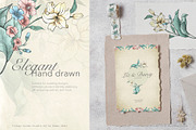 Vintage Garden Flowers, a Decorative Illustration by Evenif (Thumbnail 13 of 22)