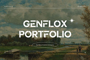 Genflox Futuristic Font Typeface, a Sans Serif Font by Graphicxell (Thumbnail 4 of 15)