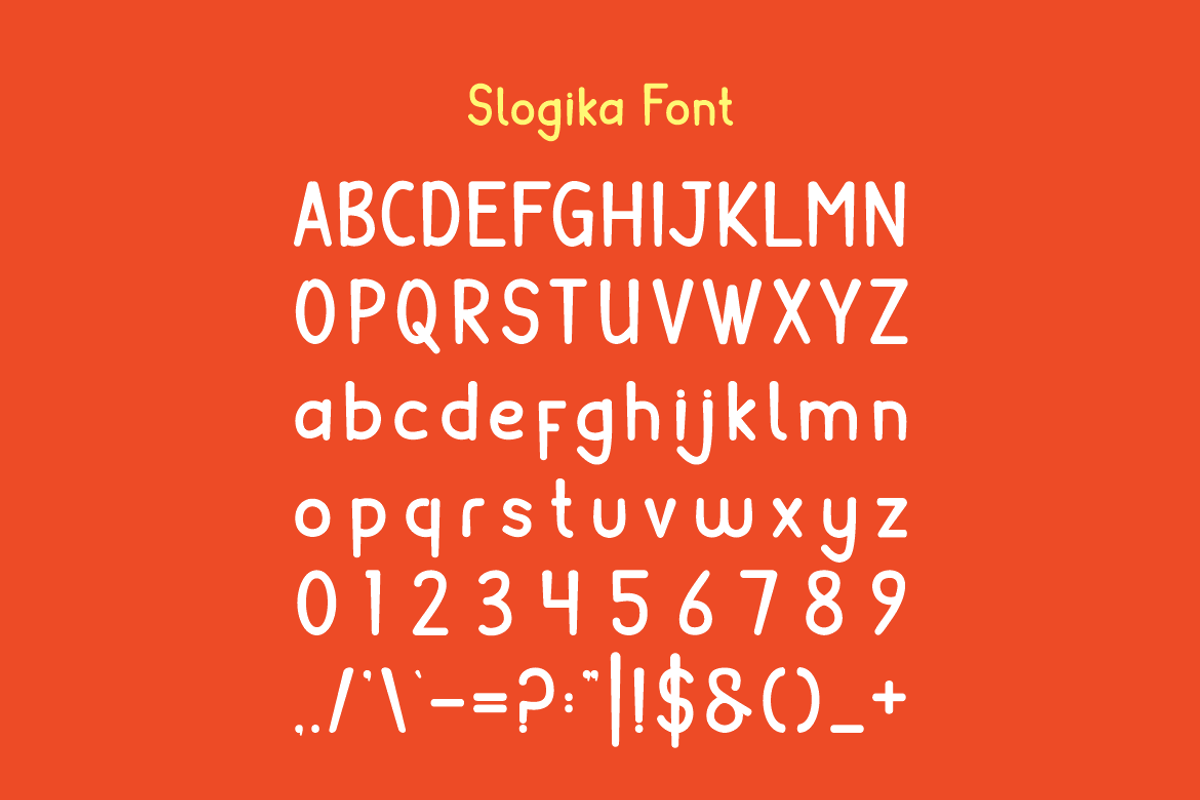 Slogika - Kids Font, a Sans Serif Font by Iqsiart Studio (Photo 5 of 6)