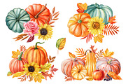 Harvest Thanksgiving fall clipart, a Decorative Illustration by Hanna Hryharenka (Thumbnail 16 of 20)