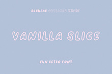 VANILLA SLICE handwritten sans serif