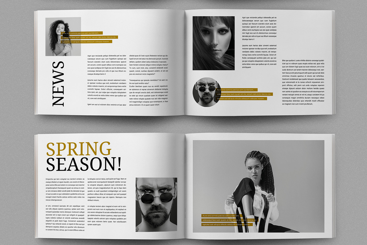 Minimal Fashion Magazine Template, a Magazine Template by MightyDesign (Photo 5 of 8)