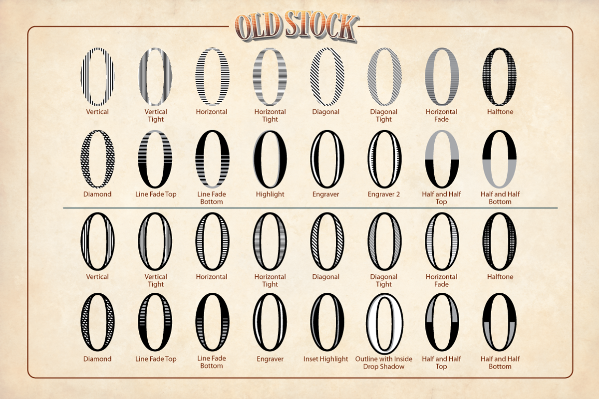 Old Stock / Old Stock II Combo Pack, an Action Add-On by Borges Lettering (Photo 15 of 17)