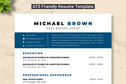 Real Estate Agent Resume Template, a Resume Template by ResumeInventor (Thumbnail 1 of 9)