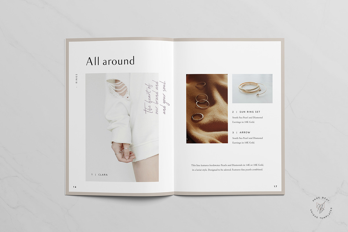A5 Jewelry Fashion Lookbook Catalog, a Brochure Template by PageBeat (Photo 6 of 8)