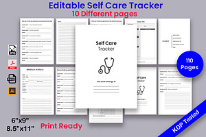 Self Care Tracker & Journal