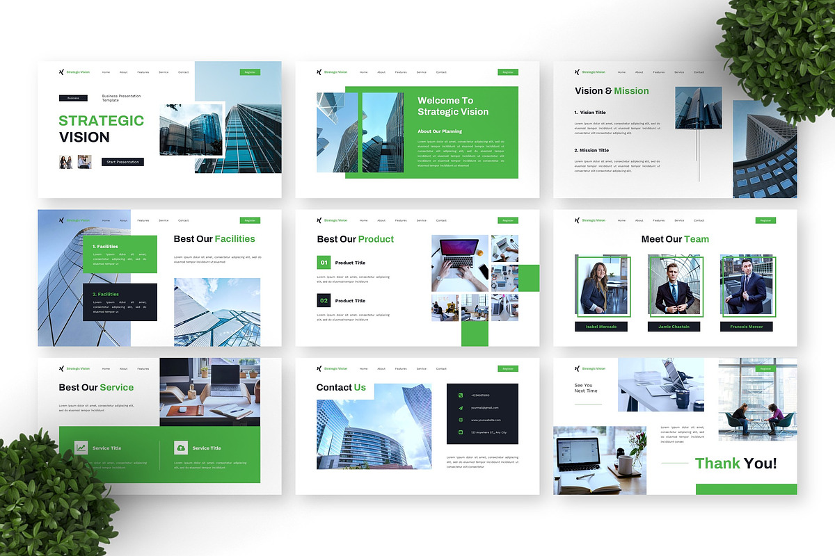 Strategic Vision - Business PPT, a Presentation Template by Deepslide Studio (Photo 2 of 4)