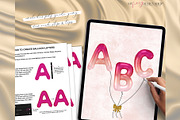 Balloon Letter Procreate Builder Set, a Brush Add-On by My Fancy Design Shop (Thumbnail 4 of 10)
