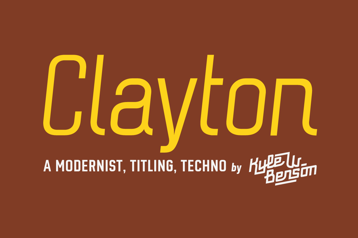 Clayton — The Five Weight Family, a Sans Serif Font by Very Cool Studio (Photo 1 of 5)