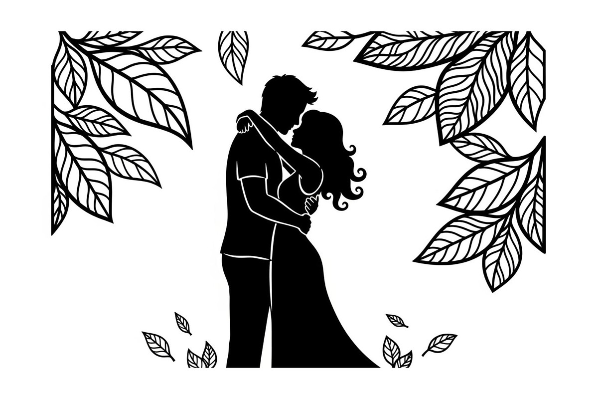 Couple Love in Nature Design, a Graphic by Designer_Momina (Photo 10 of 13)