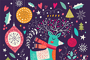 Collection of Christmas cards, a Decorative Illustration by MoleskoStudio (Thumbnail 3 of 7)