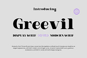 Greevil Display Font, a Serif Font by Damelev (Thumbnail 1 of 9)