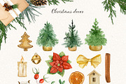 Christmas. Watercolor collection, a Decorative Illustration by JuliaBadeeva (Thumbnail 8 of 9)
