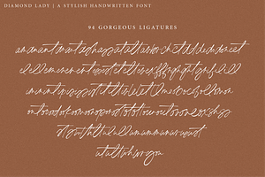 Diamond Lady Handwritten Font