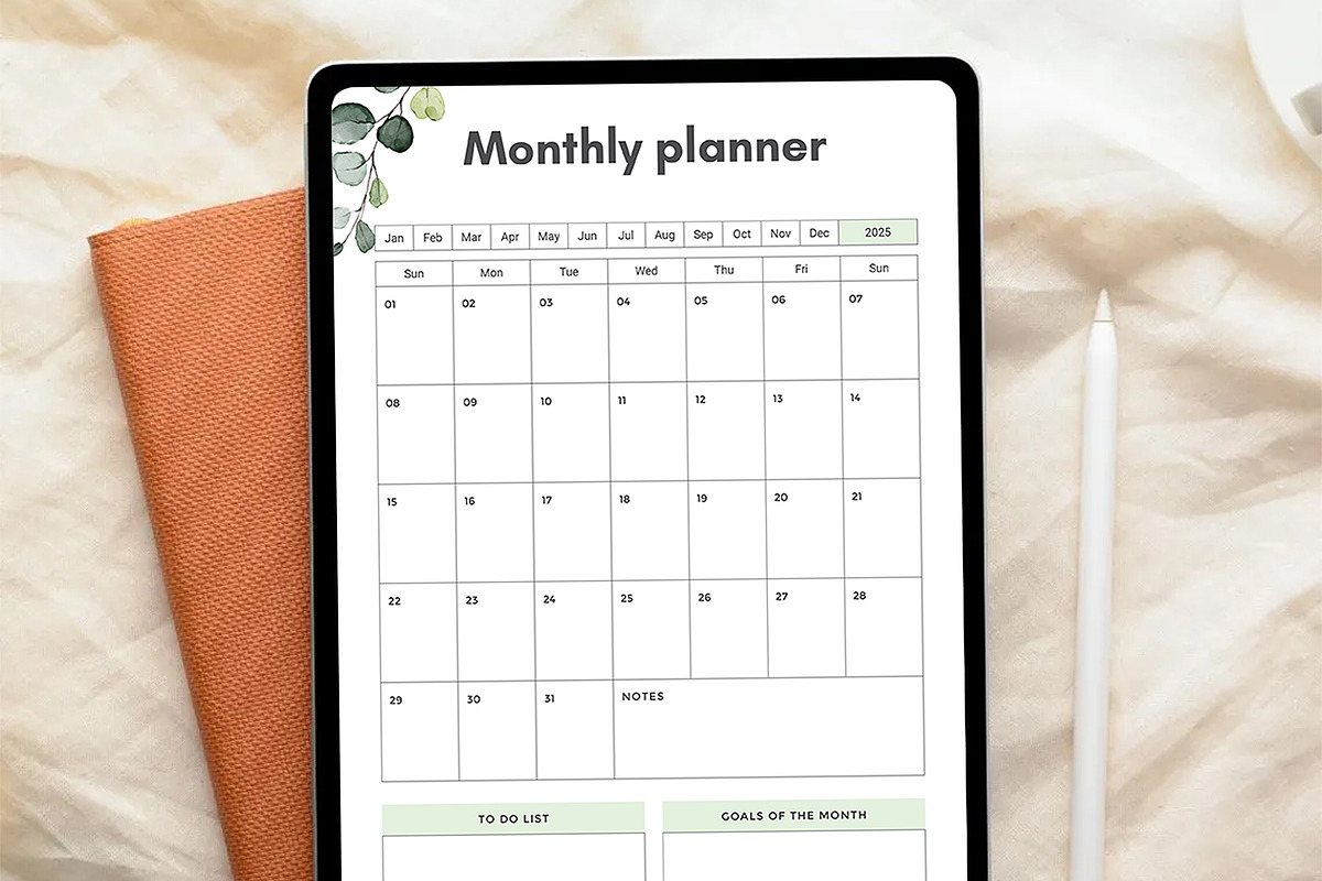 Canva Digital Planner Template, a Stationery Template by DesignDevisers (Photo 4 of 11)
