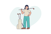 Golf Tournament Illustration, an Object Graphic by Jump Studio (Thumbnail 7 of 12)