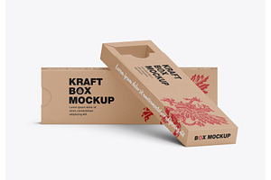 Set Flat Box Mockup