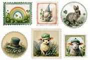 St. Patrick’s Day Vintage Postage St, an Illustration by Designworld (Thumbnail 2 of 5)