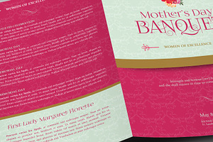 Mothers Day Event Program Word - 4p