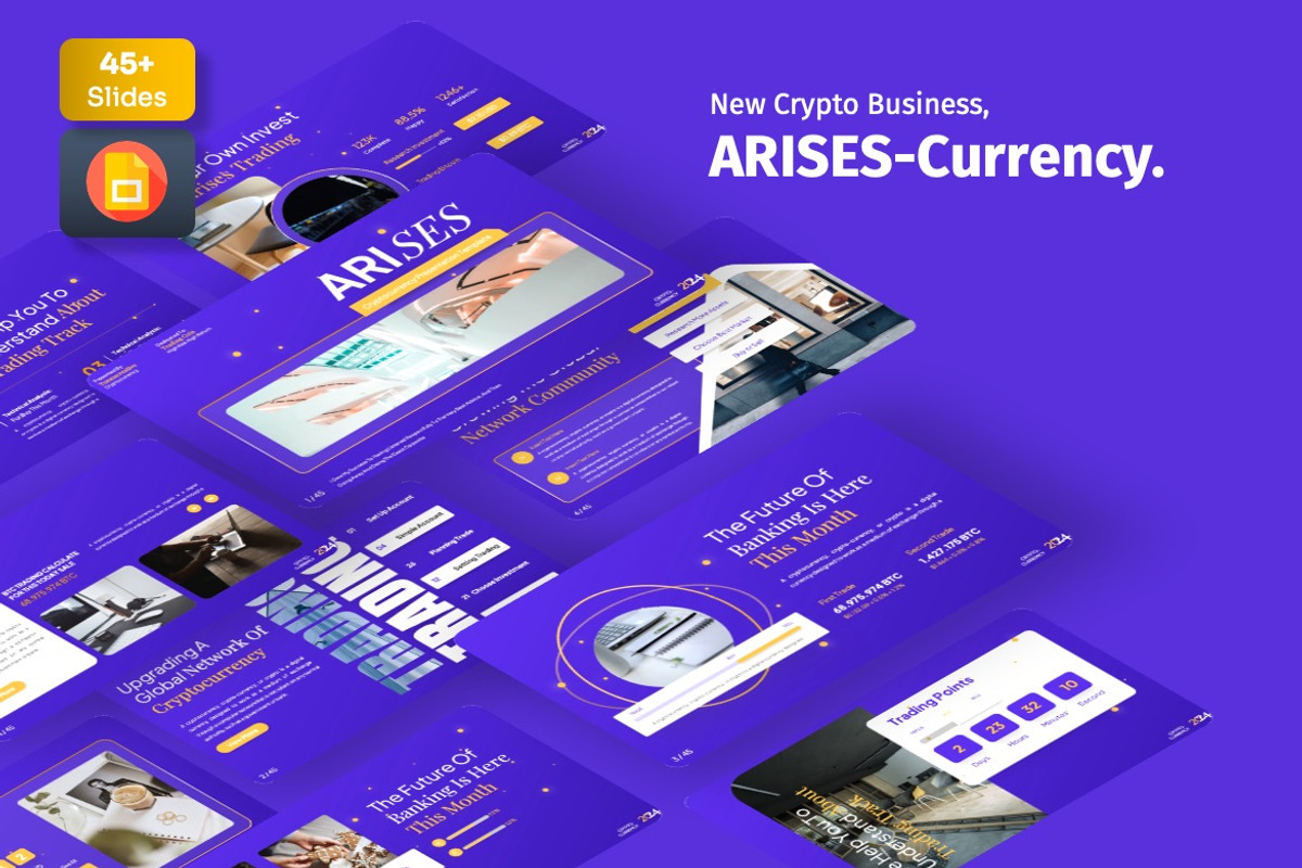 Arises - Cryptocurrency Googleslide, a Presentation Template by Dhabee (Photo 1 of 7)