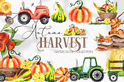 Watercolor Autumn Harvest, an Object Graphic by Ana-Sakuta (Thumbnail 1 of 17)
